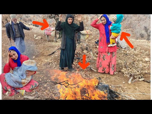 Fahimeh and her family:from the campfire to the mountain cave