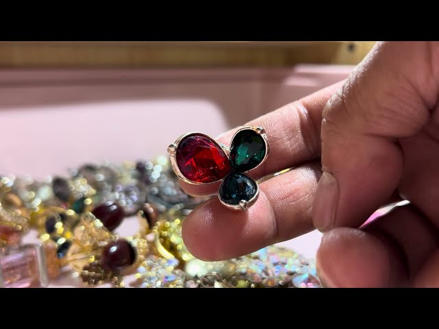 Vintage and new Costume jewelry ring collection