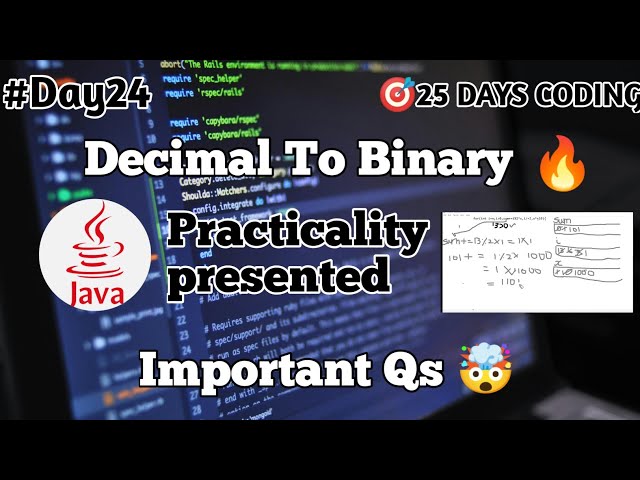 Crack Decimal to Binary in Java! 🔥 Super Easy Method 🚀 | Day 24 Coding Challenge