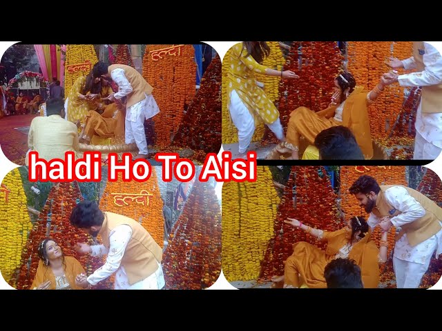 haldi Ka Aisa program #aap Logo👌👌Ne Kabhi Nahin Dekha hoga#video ko pura dekhna bahut