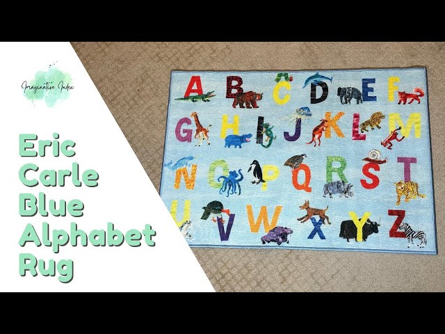 Eric Carle Blue Alphabet Rug for Classroom or Home Review