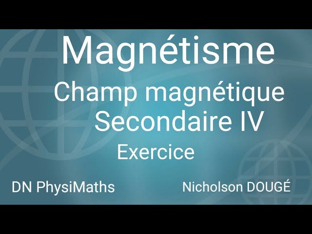 Champ magnétique - Exercice | DN PhysiMaths