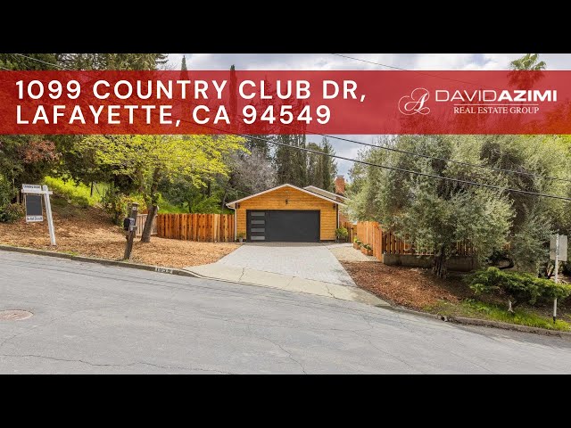 SOLD! 1099 Country Club Dr, Lafayette, CA 94549 | David Azimi