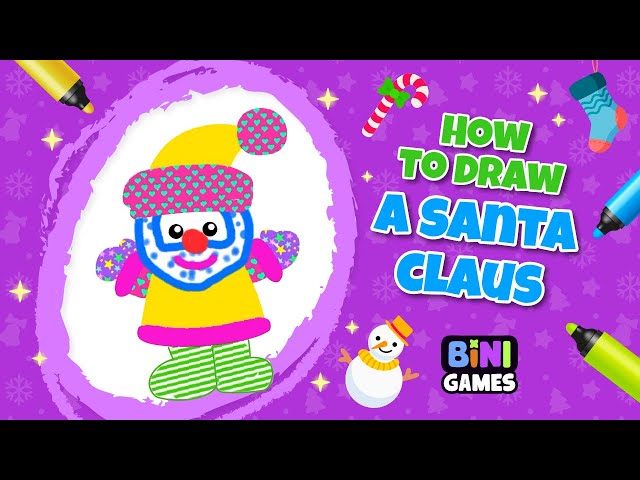 Christmas | How to draw a Santa Claus