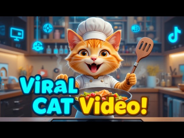 Go Viral FAST! Create AI-Generated Cat Cooking Videos in MINUTES! | YouTube Shorts & TikTok