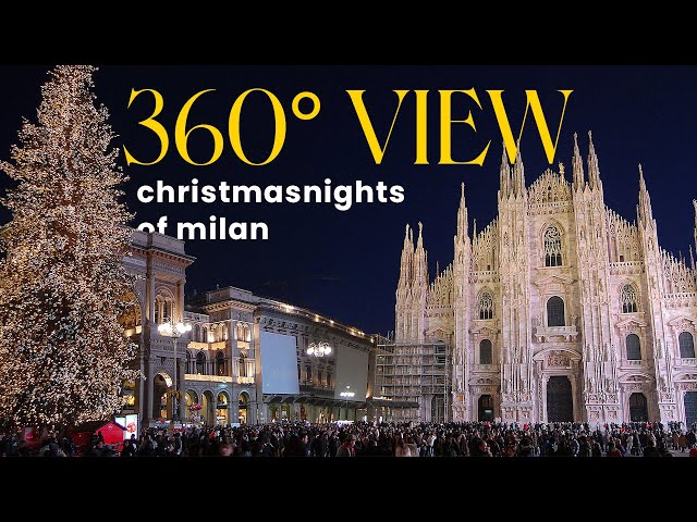 360° Christmas Night Walk Around the Duomo | Magical Holiday Experience in Italy"