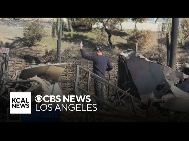 Man returns to Pacific Palisades home for first time since it was destroyed by the Palisades Fire