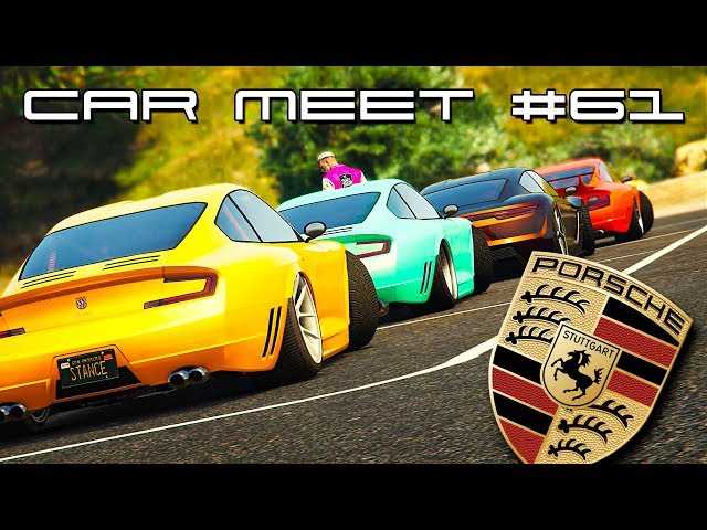 GTA 5 Online - CAR MEET #61 "PORSCHES" | PS4 Rockstar Editor | STANCE NATION PORTUGAL