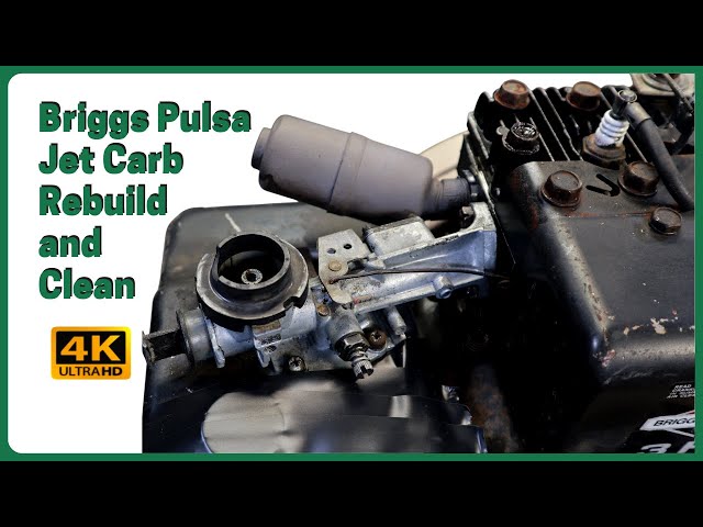 Simple Rebuild on a Briggs Pulsa Jet Carb & Tank in 4K!