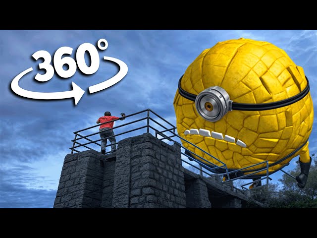 Mega Minion Jerry 360° VR Adventure In City