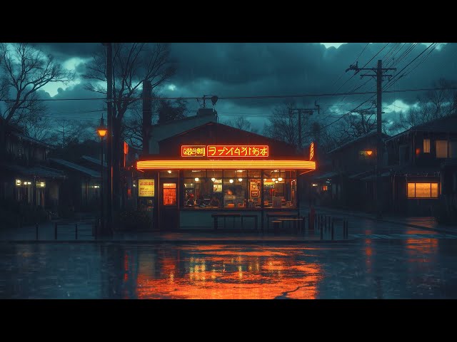 Experience 1980s & 90s Lofi Hip Hop Beats for Chill & Study | Productive Rainy Nights | Retro Japan