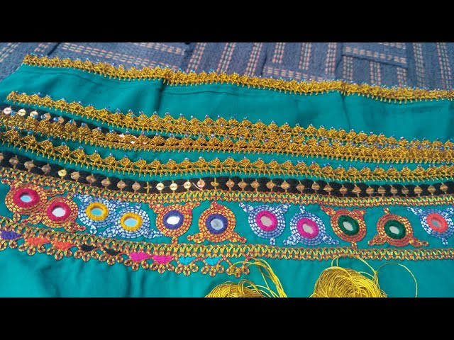 Traditional Chadar design for beginner || embroidery work  #handwork