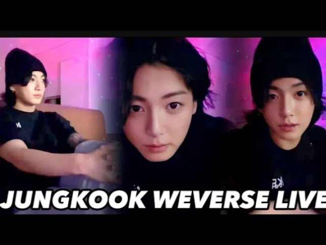 [eng sub]BTS JUNGKOOK LIVE WEVERSE || funny and emotional moments live 😍