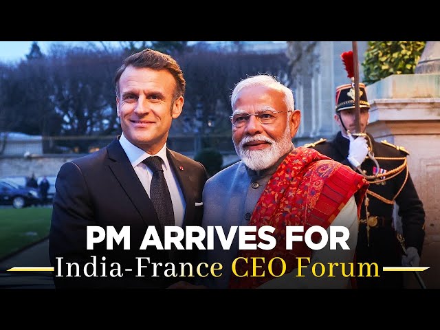 LIVE: French President Macron receives PM Modi ahead of India-France CEO Forum in Paris