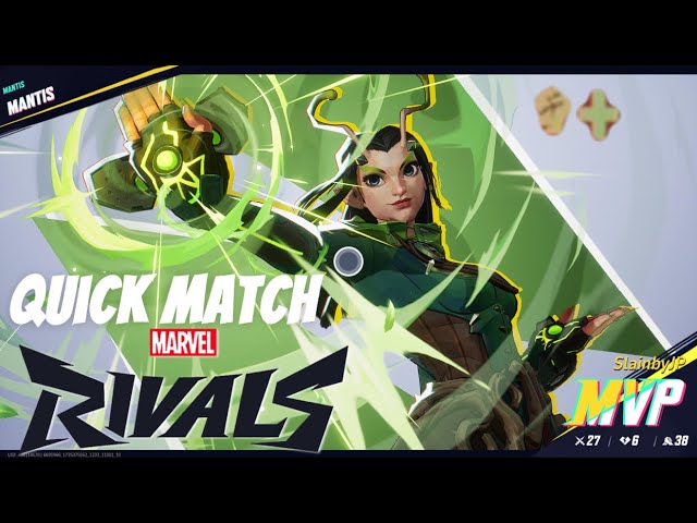 Marvel Rivals Quick Match Mantis 27-6-38 MVP Season 0