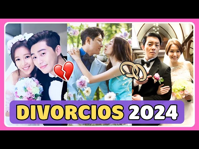 💔7 ACTORES COREANOS que se DIVORCIARON en 2024 | La verdad detrás de su separación