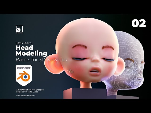 02. Head Modeling for 3D Newbies - #blender  #3d #animation