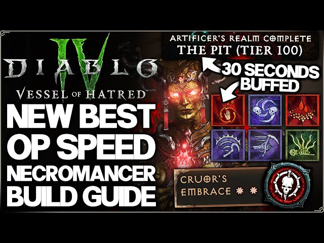 Diablo 4 - New Best INSANE DPS SPEED FARM Necromancer Build Found - OP  Season 7 Blood Surge Guide!