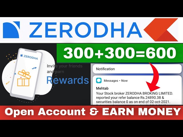 LIVE DEMO - 1 Refer GET ₹600 ? | ZERODHA Refer and Earn (wallet)- withdrawal Refer Amount