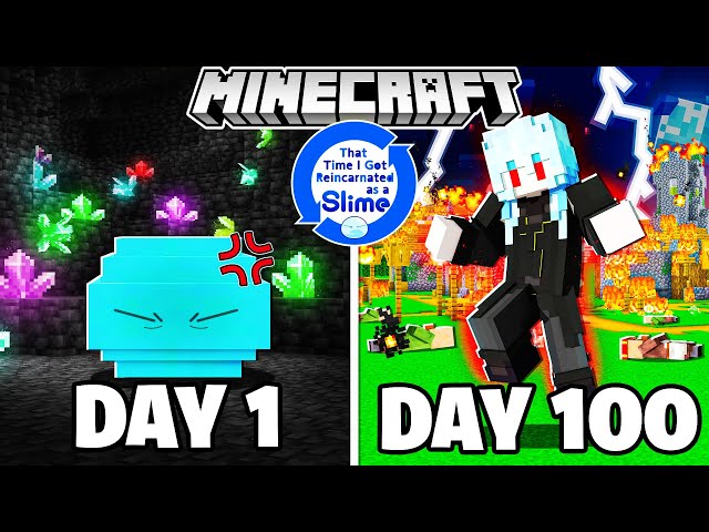 I Spent 100 Days as a SLIME In That Time I Got Reincarnated as a Slime Mod Minecraft Tensura