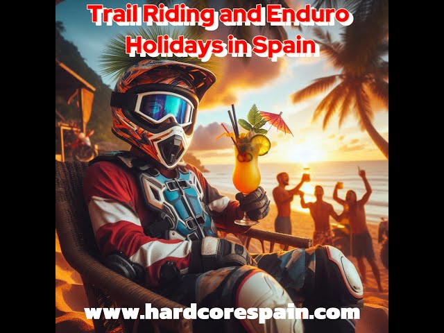 Motocross riding on a Spanish Enduro Trail with Hardcore Spain Adventure