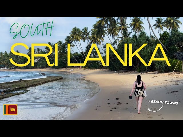 south SRI LANKA BEACHES travel vlog: tangalle, ahangama, hikkaduwa, galle | swimming with TURTLES 🐢