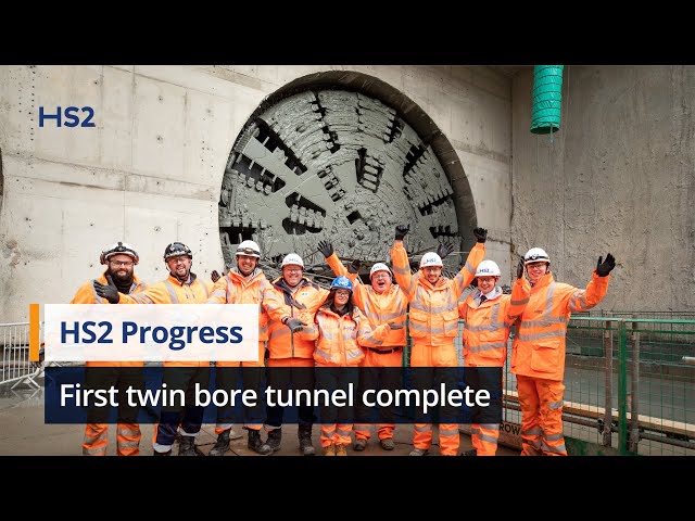 Behind the breakthrough: HS2 milestone marks full completion of first twin bore tunnel