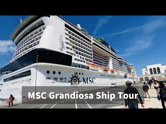 8 days on Luxury Large Cruise Ship around Europe [1/7] | "MSC Grandiosa" Ship Tour