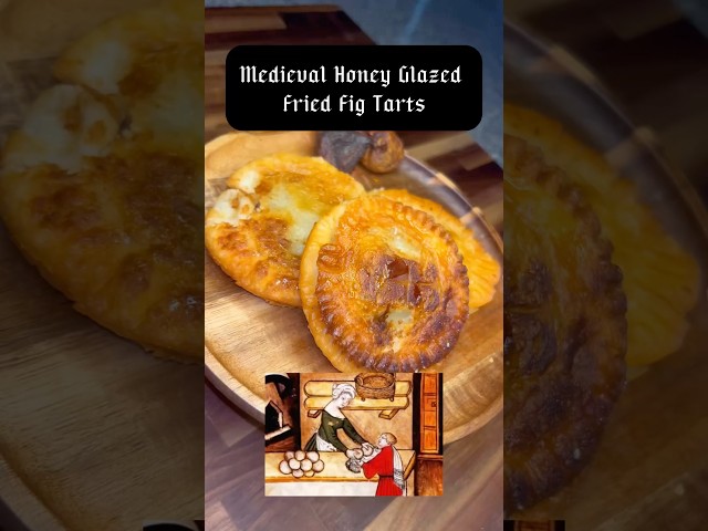 Honey Glazed Fig Tarts #recipe #history #cooking #medieval #medievalhistory #fyp #dessert #pastry