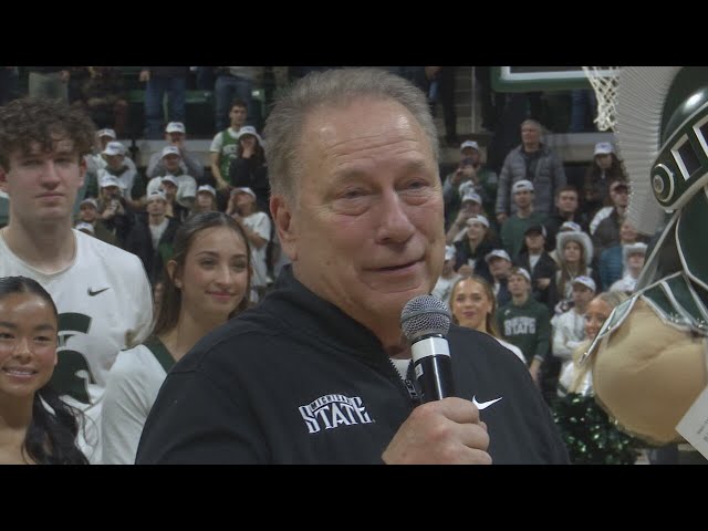 Highlights: Tom Izzo ties the Big Ten wins record and MSU celebrates 2000 championship team