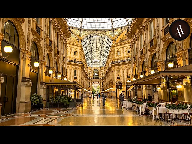 Early Morning Walk, Milan, Italy, 4K 60FPS