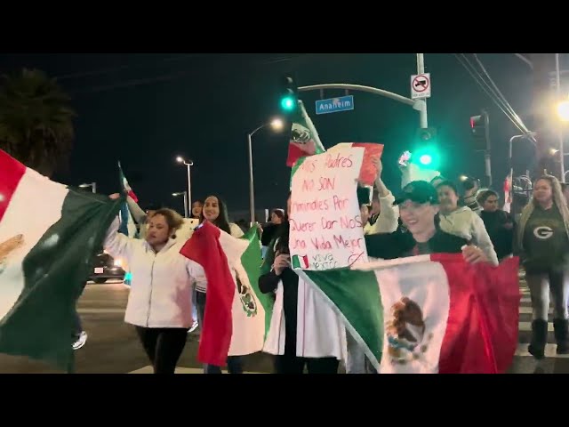 Mexican Protest in Los Angeles, CA (Wilmington) FDT - Fxck Donald Trump