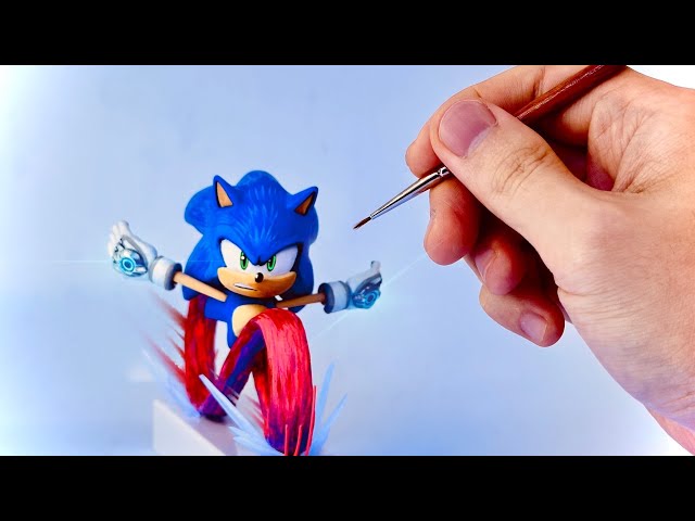 Create Running Sonic with Clay / Sonic Prime [kiArt]