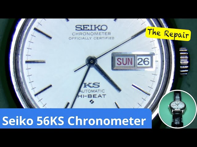 King Seiko 56KS Chronometer, Part 2 - Quickset star repair [partly ASMR]