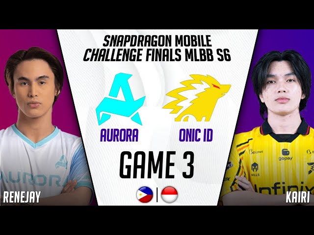 AURORA vs ONIC ESPORTS GAME 3 | AURORA vs ONIC GAME 3 | ESL SNAPDRAGON PRO SERIES CHALLENGE FINALS