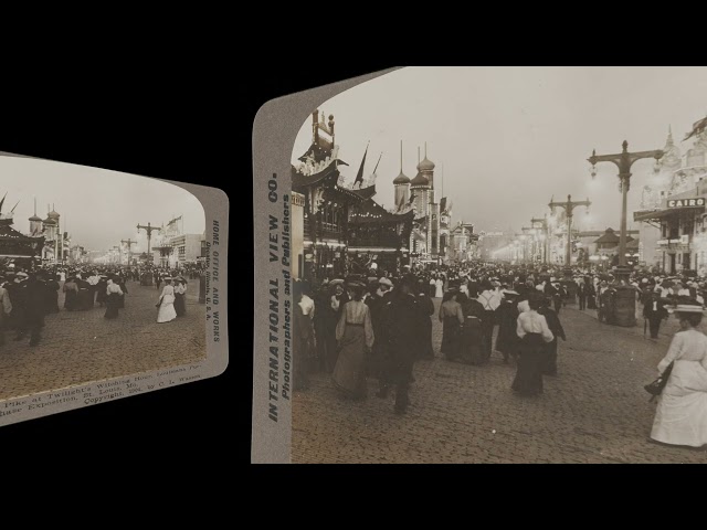 The Pike at Twilight, St Louis 1904 (VR 3D still-image)