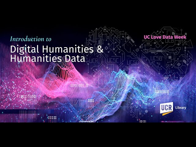 Intro to Digital Humanities and Humanities Data