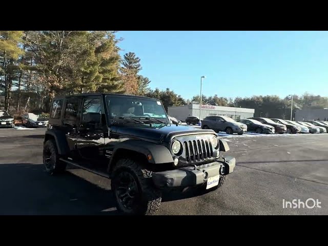 Carfive - Black 2018 Jeep Wrangler JK Unlimited Sport SUV - 4WD - Gasoline - 5 Passengers.