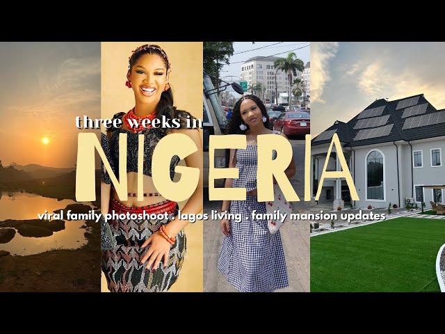 NIGERIA VLOG 2025 | viral family photoshoot, $12 boho braids, enugu, lagos + more | Vanessa Nneoma