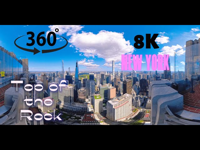 Top of the Rock 2024 360° tour | 8K #newyork #8k