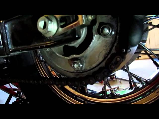 Adjust the Chain on a Honda VT750 ACE Shadow Motorcycle