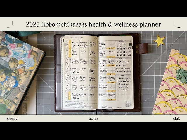 2025 Hobonichi Weeks setup | Health & wellness planner | sleepynotesclub