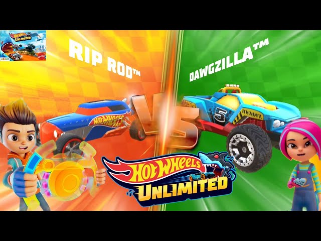 Hot Wheels Unlimited Monster Truck : Let's Race Rip Rod Vs Dawgzilla