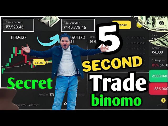 binomo 5 second trade | binomo 5 second strategy 2025 | Binomo 5st option | tech4shaan