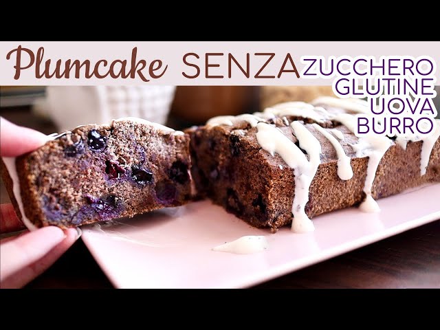 PLUMCAKE BUCKWHEAT BLUEBERRIES AND CHOCOLATE | GLUTEN FREE SUGAR FREE EGGS NO BUTTER