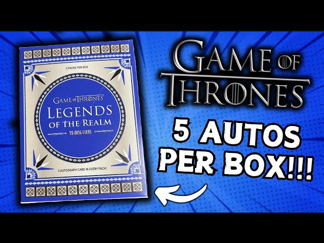 Opening *BRAND NEW* Game Of Thrones Legends Of The Realm Hobby Box!!!!