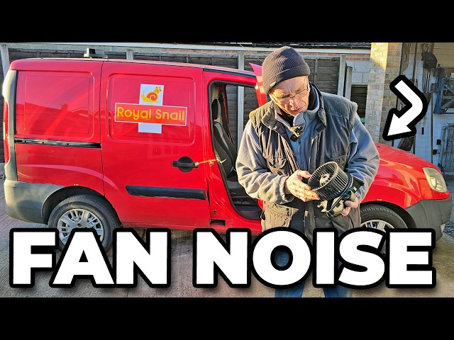 Noisy Blower Fan Tackled On My Fiat Doblo Cargo Van - BONUS Waffle Video