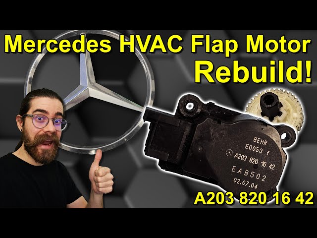 Rebuilding this DISCONTINUED Mercedes Part! – HVAC Air Flap Motor Repair