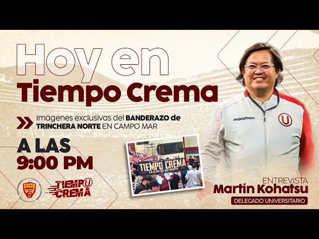 🔥 ENTREVISTA EXCLUSIVA con MARTÍN KOHATSU + BANDERAZO en CAMPOMAR | TIEMPO CREMA EN VIVO 🔥