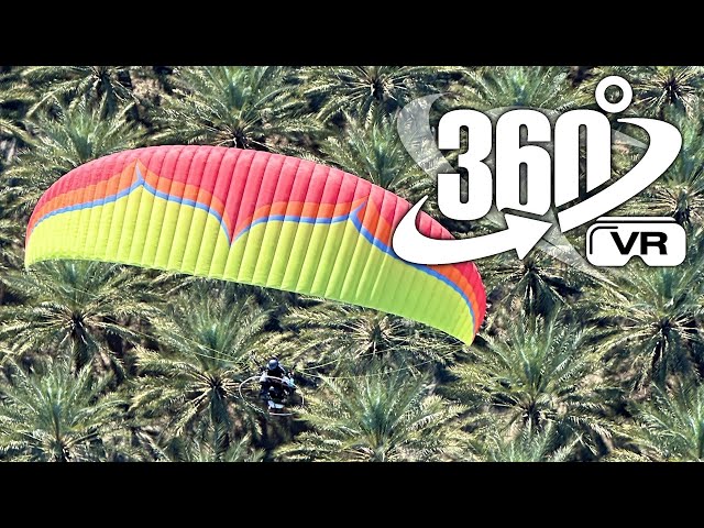 Palm Tree Farm Paramotor Flight - 360 VR